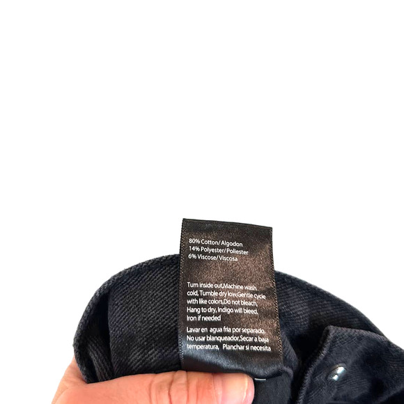 Insane Genes Crossover Criss Cross Straight Leg Black Jeans Women's Size 13/30 - Picture 8 of 9